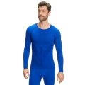 Falke Funktionsunterwäsche Langarmshirt Warm (wärmes Material, perfekte Feuchtigkeits) blau Herren