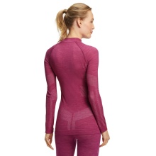 Falke Funktionsunterwäsche Langarmshirt Wool-Tech (Merinowolle, warm und isolierend) violett Damen