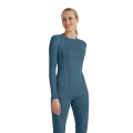 Falke Funktionsunterwäsche Langarmshirt Wool-Tech (hervorragendes Feuchtigkeitsmanagement) dunkelblau Damen