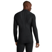 Falke Funktionsunterwäsche Langarmshirt Wool-Tech Half-Zip (hervorragendes Feuchtigkeitsmanagement) schwarz Herren