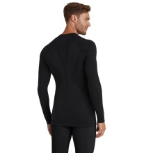 Falke Funktionsunterwäsche Langarmshirt Wool-Tech (hervorragendes Feuchtigkeitsmanagement) schwarz Herren