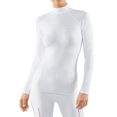 Falke Funktionsunterwäsche Langarmshirt Maximum Warm (Stehkragen, warm und isolierend) uniweiss Damen