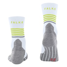 Falke Laufsocke RU4 Endurance Reflect (mittelstarke Polsterung) weiss/limegrün Herren - 1 Paar