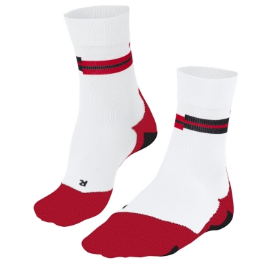 Falke Laufsocke RU5 Race (mittelstarke Polsterung) weiss/rot Damen