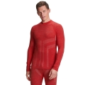 Falke Funktionsunterwäsche Langarmshirt Wool-Tech (feinste Merinowolle, hohe Bewegungsfreiheit) rot Herren