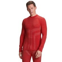 Falke Funktionsunterwäsche Langarmshirt Wool-Tech (feinste Merinowolle, hohe Bewegungsfreiheit) rot Herren