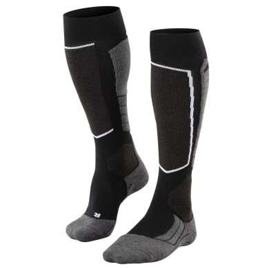 Falke Skisocke SK2 Intermediate Wool (mittelstarke Polsterung) schwarz/grau Herren - 1 Paar