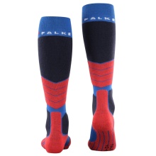 Falke Skisocke SK2 Intermediate Wool (mittelstarke Polsterung) olympicblau/rot Herren - 1 Paar