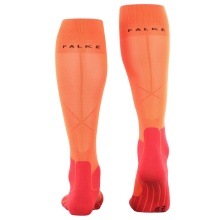 Falke Skisocke SK5 (für Wettkämpfer, ultraleichte Polsterung) orange/rot Herren - 1 Paar