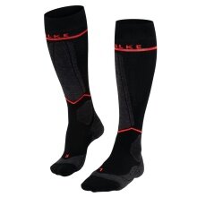 Falke Skisocke SK Compression Wool (mit gradueller Kompression) schwarz Damen - 1 Paar