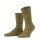 Falke Tagessocke Brooklyn Crew (Bootsock, Grobstrick-Optik) gelbbraun Herren - 1 Paar