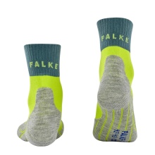 Falke Trekkingsocke TK2 Explore Short Cool grau/lime Herren - 1 Paar