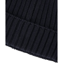 Falke Strickmütze (Beanie) Hat Unisex - Merinowolle, Rippenstruktur, Umschlag - nachtblau - 1 Stück