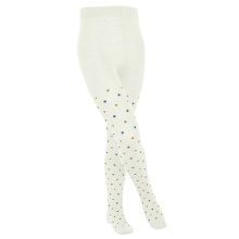 Falke Strumpfhose Multidot 2024 (nachhaltige Baumwolle) cremeweiss Kinder