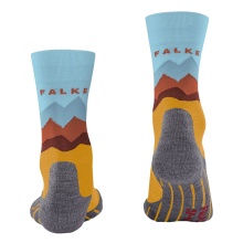 Falke Trekkingsocke Crew TK2 Explore (Merinowoll-Mix) orange/bunt Damen - 1 Paar