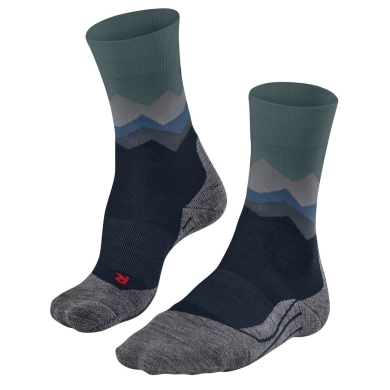 Falke Trekkingsocke Crew TK2 Explore (Merinowoll-Mix) marineblau Herren - 1 Paar