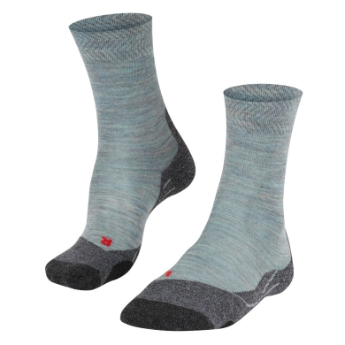 Falke Trekkingsocke Crew TK2 Explore Melange (mittelstarke Polsterung) blau Damen - 1 Paar