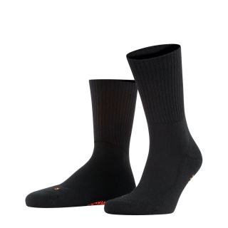 Falke Trekkingsocke Crew Walkie Light (klimaregulierende Merinowolle) schwarz Damen/Herren - 1 Paar