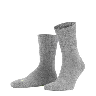 Falke Trekkingsocke Crew Walkie Light (klimaregulierende Merinowolle) grau Damen/Herren - 1 Paar