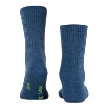 Falke Trekkingsocke Crew Walkie Light (klimaregulierende Merinowolle) hellblau Damen/Herren - 1 Paar