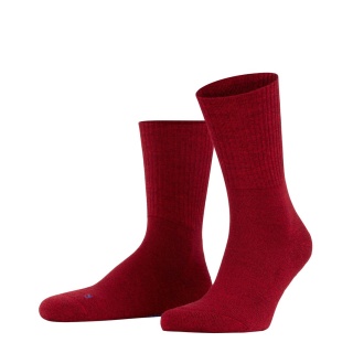 Falke Trekkingsocke Crew Walkie Light (klimaregulierende Merinowolle) weinrot Damen/Herren - 1 Paar