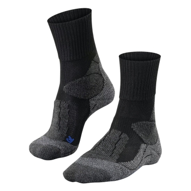 Falke Trekkingsocke Crew TK1 Adventure Cool (maximale Polsterung) schwarz Damen - 1 Paar