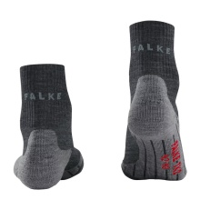 Falke Trekkingsocke TK2 Explore Short (hoher Tragekomfort) asphaltgrau Herren - 1 Paar