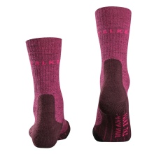 Falke Trekkingsocke TK2 Explore Wool (mittelstarke Polsterung) burgundrot Damen - 1 Paar