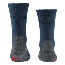 Falke Trekkingsocke TK2 (Merinowoll-Mix, mittelstarke Polsterung) dunkelblau Kinder - 1 Paar