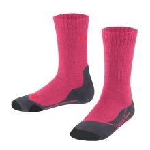 Falke Trekkingsocke TK2 (Merinowoll-Mix, mittelstarke Polsterung) rose Kinder - 1 Paar