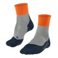 Falke Trekkingsocke TK2 Explore Short Cool grau/orange Herren - 1 Paar