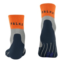 Falke Trekkingsocke TK2 Explore Short Cool grau/orange Herren - 1 Paar