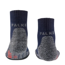 Falke Trekkingsocke TK2 Short (Merinowoll-Mix) marineblau Kinder - 1 Paar