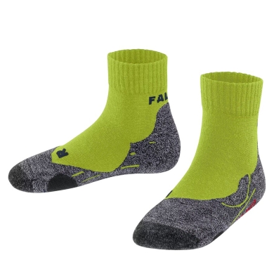 Falke Trekkingsocke TK2 Short (Merinowoll-Mix) limegrün Kinder - 1 Paar