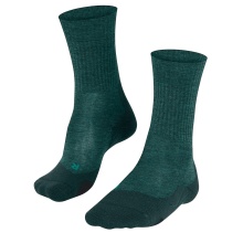 Falke Trekkingsocke TK2 Wool (leicht gepolstert, für lange Wanderungen) grün/blau Herren - 1 Paar