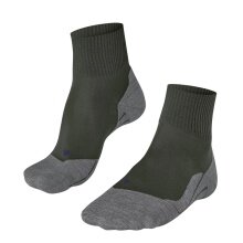 Falke Trekkingsocke TK5 Wander Cool (hoher Feuchtigkeitstransport) Kurzsocken dunkelgrün Damen - 1 Paar