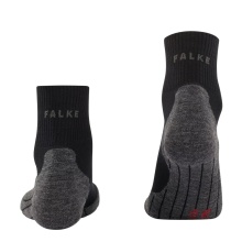 Falke Trekkingsocke TK5 Wander Wool (hoher Tragekomfort) Kurzsocken schwarz Damen - 1 Paar