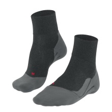 Falke Trekkingsocke TK5 Wander Wool (hoher Tragekomfort) Kurzsocken asphaltgrau Damen - 1 Paar