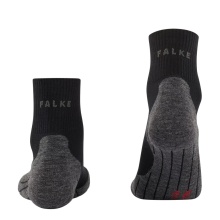 Falke Trekkingsocke TK5 Wander Wool (hoher Tragekomfort) Kurzsocken schwarz Herren - 1 Paar