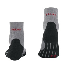 Falke Trekkingsocke TK5 Wander Wool (hoher Tragekomfort) Kurzsocken hellgrau Herren - 1 Paar