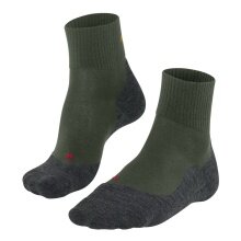 Falke Trekkingsocke TK5 Wander Wool (hoher Tragekomfort) Kurzsocken khakigrün Herren - 1 Paar