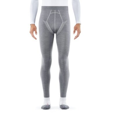 Falke Unterziehhose Tight Wool-Tech (feinste Merinowolle) lang Unterwäsche grau Herren