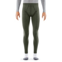 Falke Unterziehhose Tight Wool-Tech (feinste Merinowolle) lang Unterwäsche olivegrün Herren