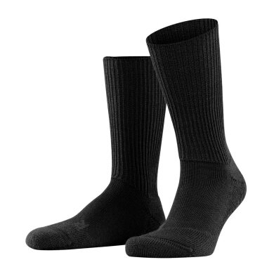 Falke Wandersocke Crew Walkie Ergo (Trekking, Merinowolle) schwarz - 1 Paar