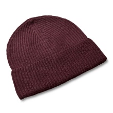 Falke Wintermütze (Beanie) - warm, gerippt - burgundrot - 1 Stück