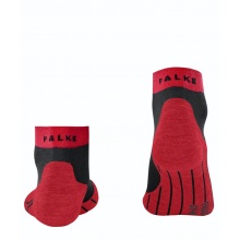 Falke Laufsocke RU4 Endurance Short (mittelstarke Polsterung) schwarz/rot Herren - 1 Paar