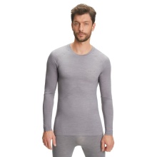 Falke Funktionsunterwäsche Langarmshirt Wool-Tech Light (feinste Merinowolle) hellgrau Herren