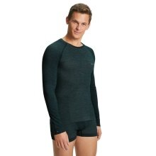 Falke Funktionsunterwäsche Langarmshirt Wool-Tech Light (feinste Merinowolle) grün Herren