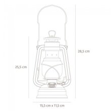 Feuerhand Sturmlaterne 276 pastellblau - 1 Stück (leer)