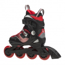 FILA Inline Skates J-One - verstellbar - schwarz/rot Kinder